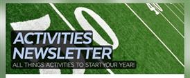  FOOTBALL FIELD W/ TITLE ACTIVITIES NEWSLETTER